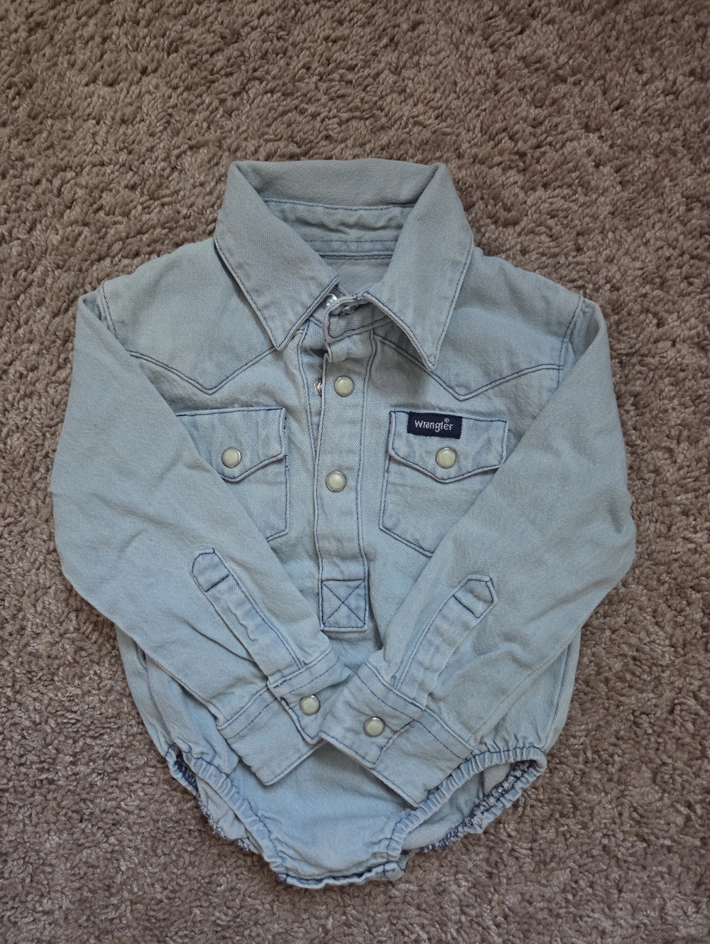 Wrangler Light Blue Kids' Denim Shirt Jacket
